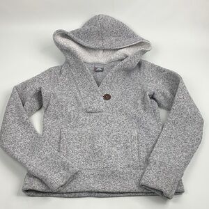 Nike ACG Heather Gray Fleece pullover hooded Jacket sweatshirt Size Small pocket